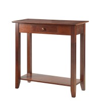 Convenience Concepts American Heritage 1 Drawer Hall Table With Shelf Espresso