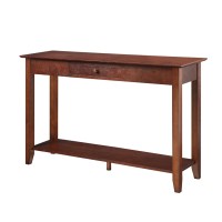 Convenience Concepts American Heritage 1 Drawer Console Table With Shelf Espresso