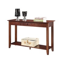 Convenience Concepts American Heritage 1 Drawer Console Table With Shelf Espresso