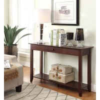 Convenience Concepts American Heritage 1 Drawer Console Table With Shelf Espresso