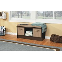 Closetmaid 1570 Cubeicals 3Cube Storage Bench 1401D X 3527W X 185H Espresso