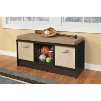 Closetmaid 1570 Cubeicals 3Cube Storage Bench 1401D X 3527W X 185H Espresso