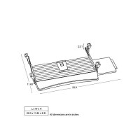 Fellowes 9140303 Underdesk Keybrd Tray, 20-1/8-Inch X7-3/4-Inch, Bk/Silver