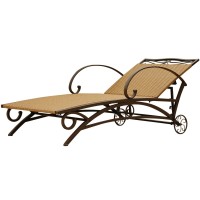 International Caravan Valencia Outdoor Wicker Multi Position Chaise Lounge