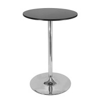 Winsome Spectrum 3 Piece Round Pub Table Set, Black Metal, 28