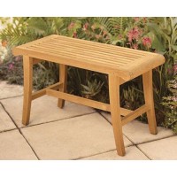 Teakstation Grade-A Teak Wood Luxurious Bath Stool/Occasional Bench Bench & Cushions Sold Separately - Choose Below #Tsbhoc