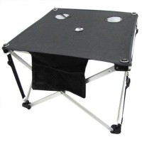 Ez Travel Collection Folding Fabric Picnic Table Side Camping And Beach Beverage Stand