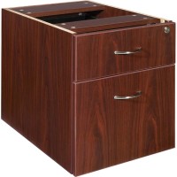 Lorell Essentials Pedestal 2Drawer 155 x 219 x 189 2 x Box File Drawers Double Pedestal Finish Laminate Mahog