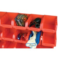 Performance Tool W5186 15Bin 3Tier Table Top Storage Organizer Rack