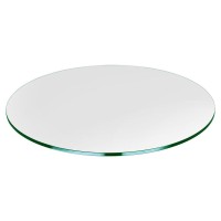 Dulles Glass 34 Round Glass Table Top Tempered 14 Thick Flat Polished Glass