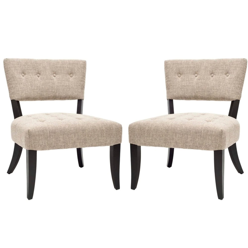 Safavieh Hudson Collection Ruby Smokey Grey Linen Lounge Chair, Set Of 2