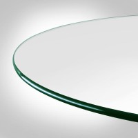 Dulles Glass 30 Round Glass Table Top Tempered 38 Thick Pencil Polished Glass