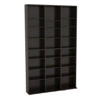 Atlantic Oskar 756 Media Storage Cabinet - Protects & Organizes Prized Music, Movie, Video Games Or Memorabilia Collections, Pn 38435713 In Espresso