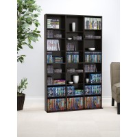 Atlantic Oskar 756 Media Storage Cabinet - Protects & Organizes Prized Music, Movie, Video Games Or Memorabilia Collections, Pn 38435713 In Espresso