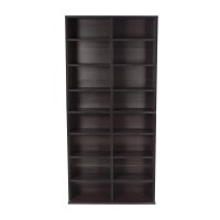 Atlantic Oskar Adjustable Media Cabinet - Holds 464 Cds, 228 Dvds Or 276 Blu-Rays, 12 Adjustable And 4 Fixed Shelves Pn In Espresso