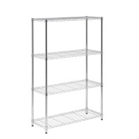 Honeycando Shf01906 4Tier Chrome Shelving Unit250 Lbs 4Tier