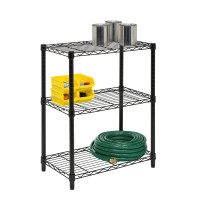 Honeycando Shf01912 Shelving Unit 350Pound Capacity Black 5Tier