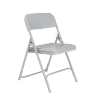 NPS 800 Series Premium Lightweight Plastic Folding Chair Grey Pack of 4