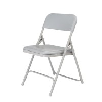 NPS 800 Series Premium Lightweight Plastic Folding Chair Grey Pack of 4