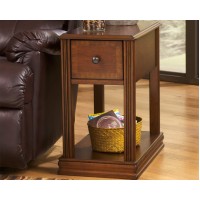 Signature Design by Ashley Breegin New Traditional Wooden Chair Side End Table, Brown