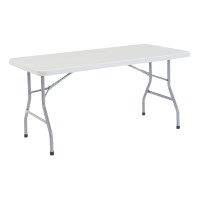 Nps 30 X 60 Heavy Duty Folding Table, Speckled Gray, 1,000 Lb Capacity