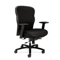 Hon Wave Big And Tall Executive Chair Mesh Office Chair With Adjustable Arms Black Vl705