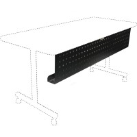 Lorell Rectangular Training Table Modesty Panel 54 Width x 3 Depth x 10 Height Steel Black