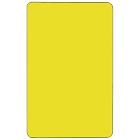 Flash Furniture 30''W X 72''L Rectangular Yellow Hp Laminate Activity Table - Standard Height Adjustable Legs