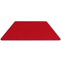 Flash Furniture Wren 22.5''W X 45''L Trapezoid Red Hp Laminate Activity Table - Standard Height Adjustable Legs