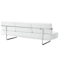 Modway Charles Convertible Sofa In White