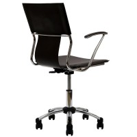 Modway Studio Faux Leather Swivel Task Office Chair In Brown