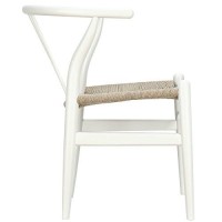 Modway Amish Mid-Century Wood Kitchen And Dining Room Chair In White