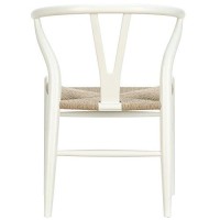 Modway Amish Mid-Century Wood Kitchen And Dining Room Chair In White