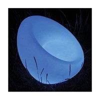 Ibiza: 26 Inch Color Changing Led Light Bucket Chair; Wireless, Waterproof And, Rechargeable Outdoor Chair For Patio, Pool Or Bar