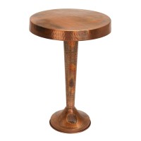 Deco 79 Benzara 26901 Vintage Inspire Metal Copper Accent, Side Table 19