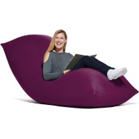 Yogibo Max 6-Foot Beanbag Chair Bean Bag Couch With A Washable Outer Cover, Customer Favorite Cozy Sofa For Gaming, Reading, And Relaxing, Filled With Soft Micro-Beads, 6', Purple