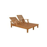 Anderson Teak Brianna Double Sun Lounger With Arm