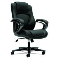 Hon Managerial Office Chair- High-Back Computer Desk Chair With Loop Arms , Black (Vl402)