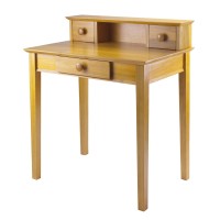 Winsome Wood Home Office contemporary L-Shape computer Desk in Pine Finish