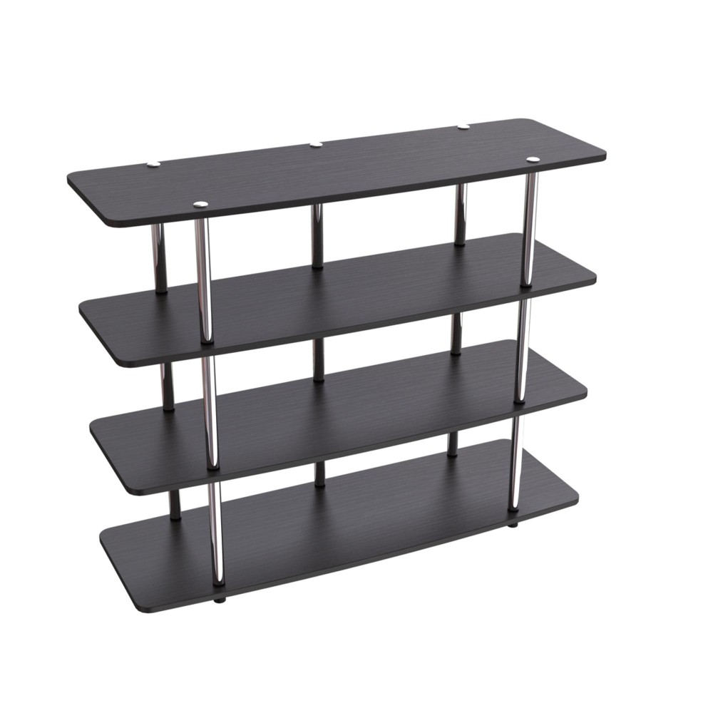 Convenience Concepts Designs2Go Xl Highboy 4 Tier Tv Stand Homefurnitureanddecor 4725L X 1575W X 3625H Black