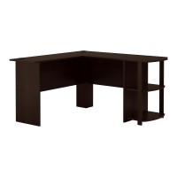 Ameriwood Home Dakota Ldesk With Bookshelves Espresso