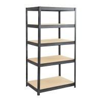 Safco HeavyDuty Boltless Steel Shelving Unit for Home and Garage Adjustable Shelves 850 lb Per Shelf Capacity 36 x 24