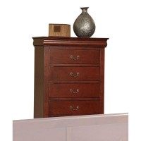 Acme Louis Philippe Iii Chest In Cherry Finish 19526