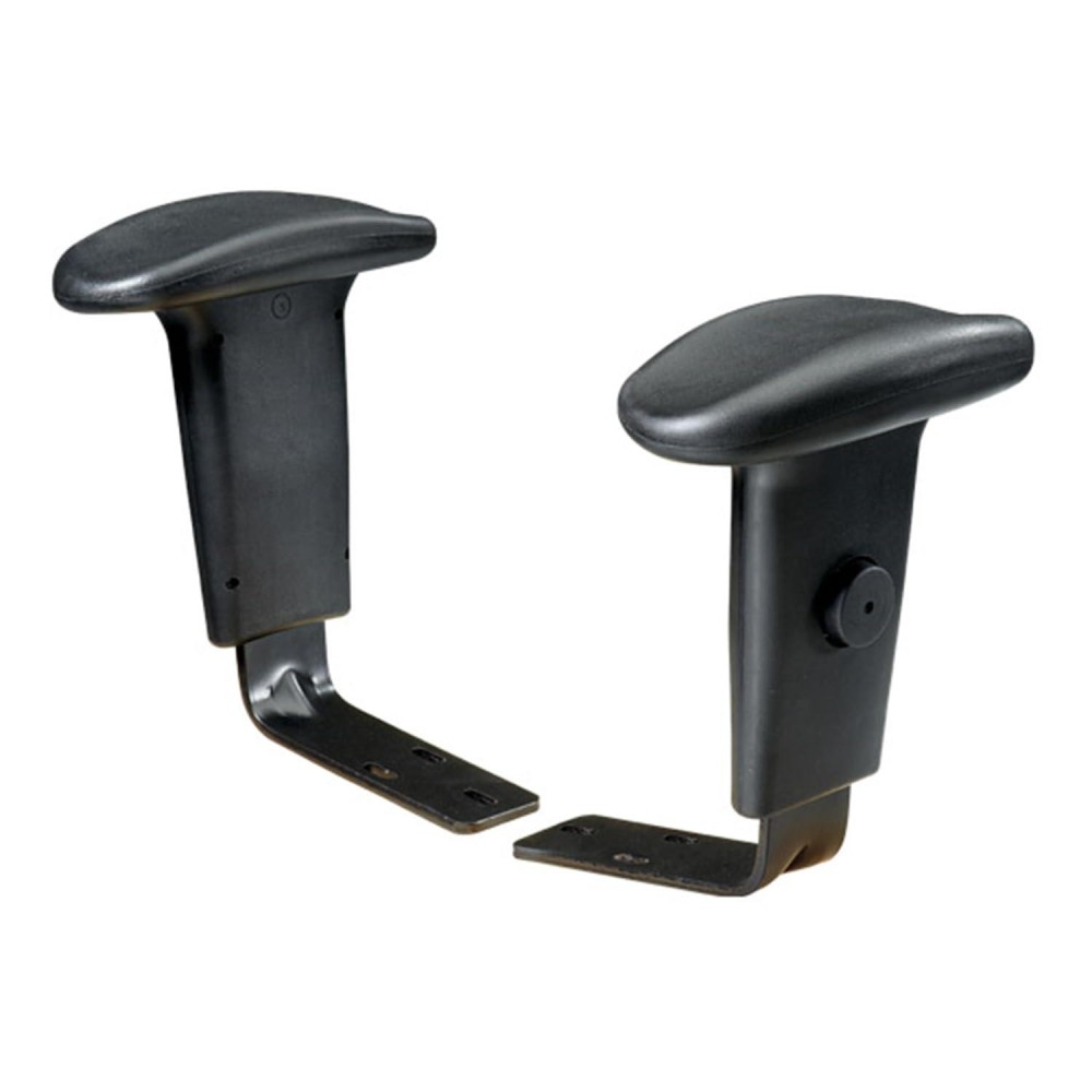 Office Star Replacement Adjustable Arms With Soft Pads, Pack Of 2 Arms, Fits 2902 And 98341 Chairs, Black