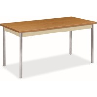 Hon Hutm3060 Utility Table Chrome Base 1 Seating Capacity 29 Height X 60 Width X 30 Depth Harvest Putty