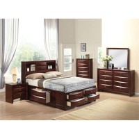 Acme Ireland Queen Storage Bed In Espresso