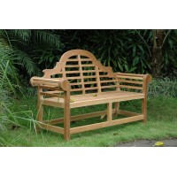 Anderson Collections Marlborough Teak Garden Bench Fabric : Without Cushion