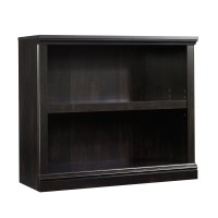 Sauder Miscellaneous Storage 2-Shelf Bookcase/ Book Shelf, Estate Black Finish