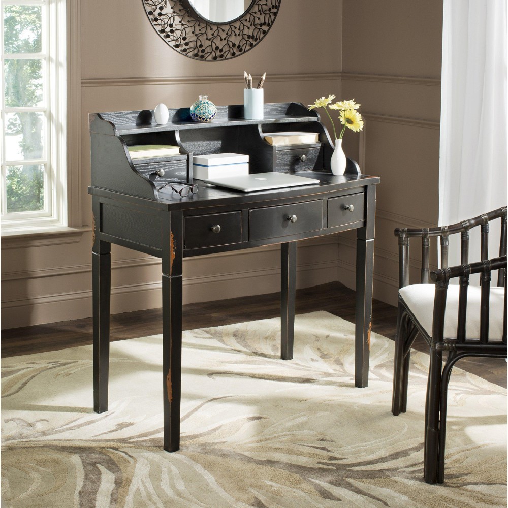 Safavieh American Homes Collection Landon Distressed Black Writing Desk