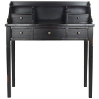 Safavieh American Homes Collection Landon Distressed Black Writing Desk